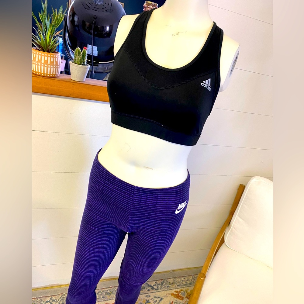 Nike Purple & Black Legging Small